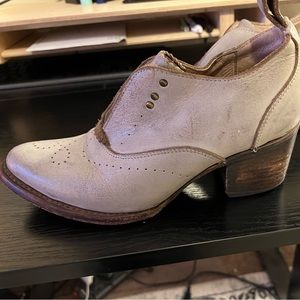 Elegant Cream Ankle Boots